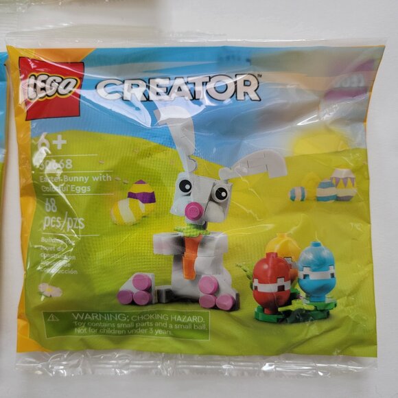 3 Easter Lego polybags: Easter Chickens, Easter Bunny, Easter Bunny Colorful Egg - Picture 7 of 7